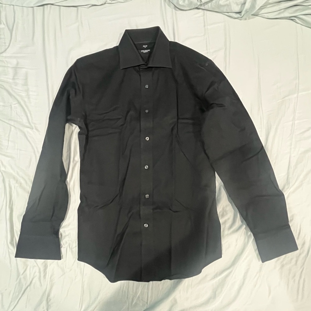 Uniqlo Men's Black Non Iron Dress Shirt